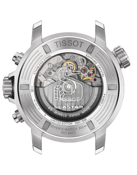 Tissot Tissot Seastar 1000 Professional Automatic Chronograph T120.614.11.041.00 Seastar 1000, наручные мужские часы фото под углом